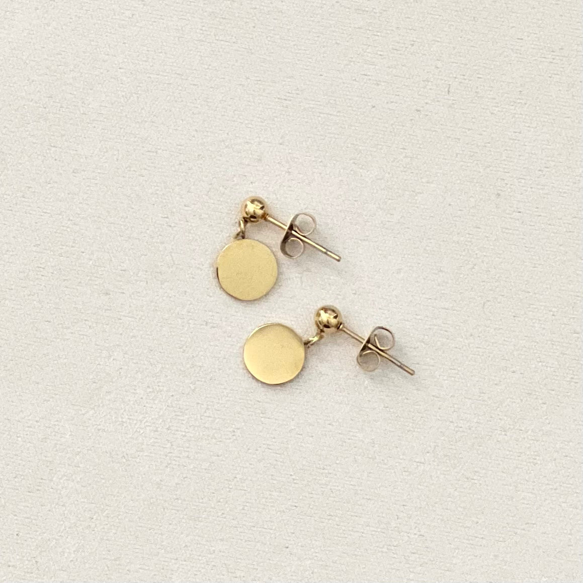 Dangle Disc Studs
