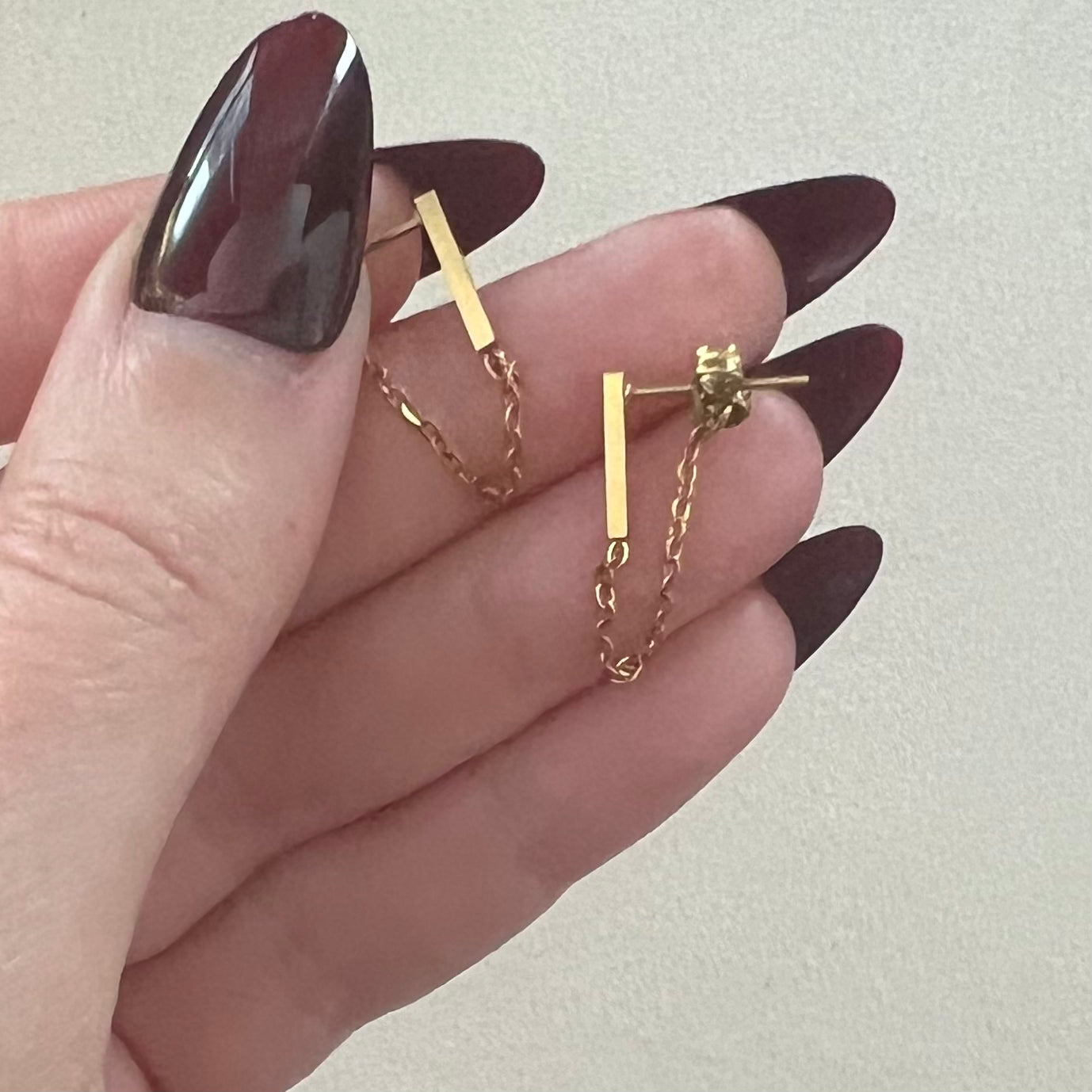Bar Chain Earrings