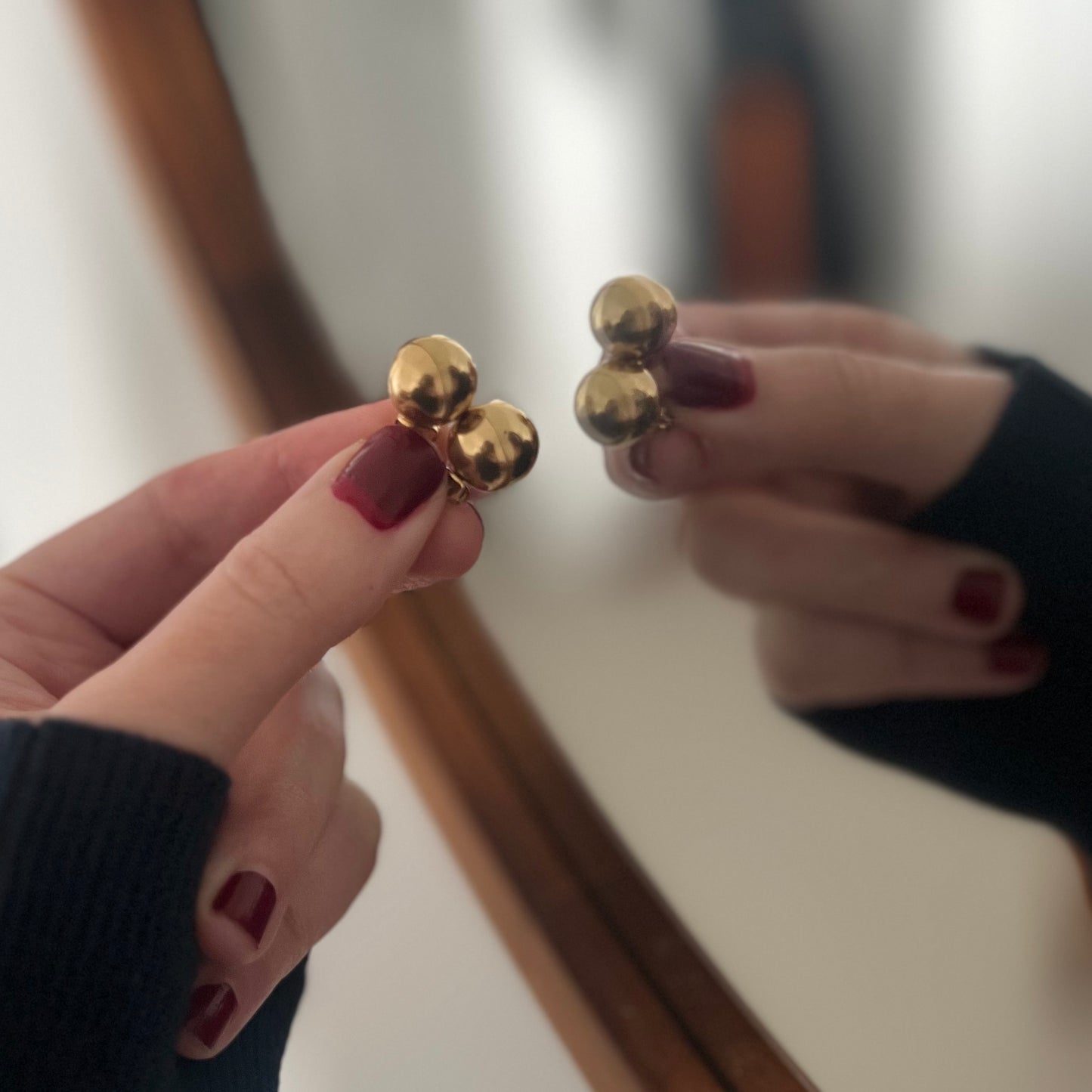 Oversized Button Studs