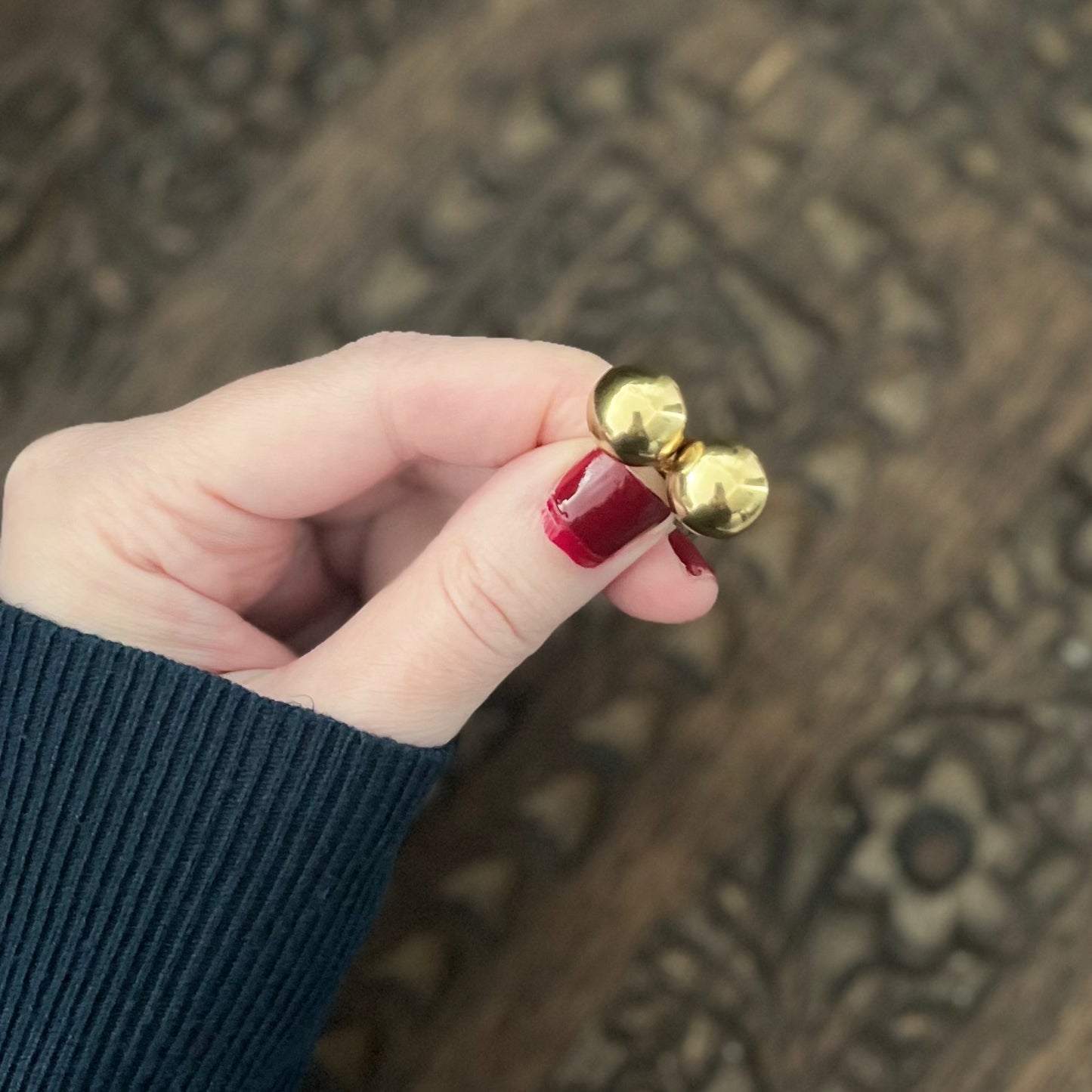 Oversized Button Studs