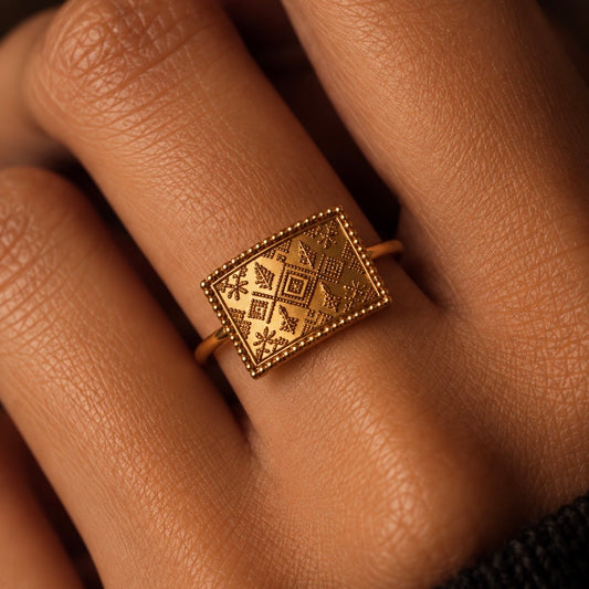 Gold Tapestry Ring