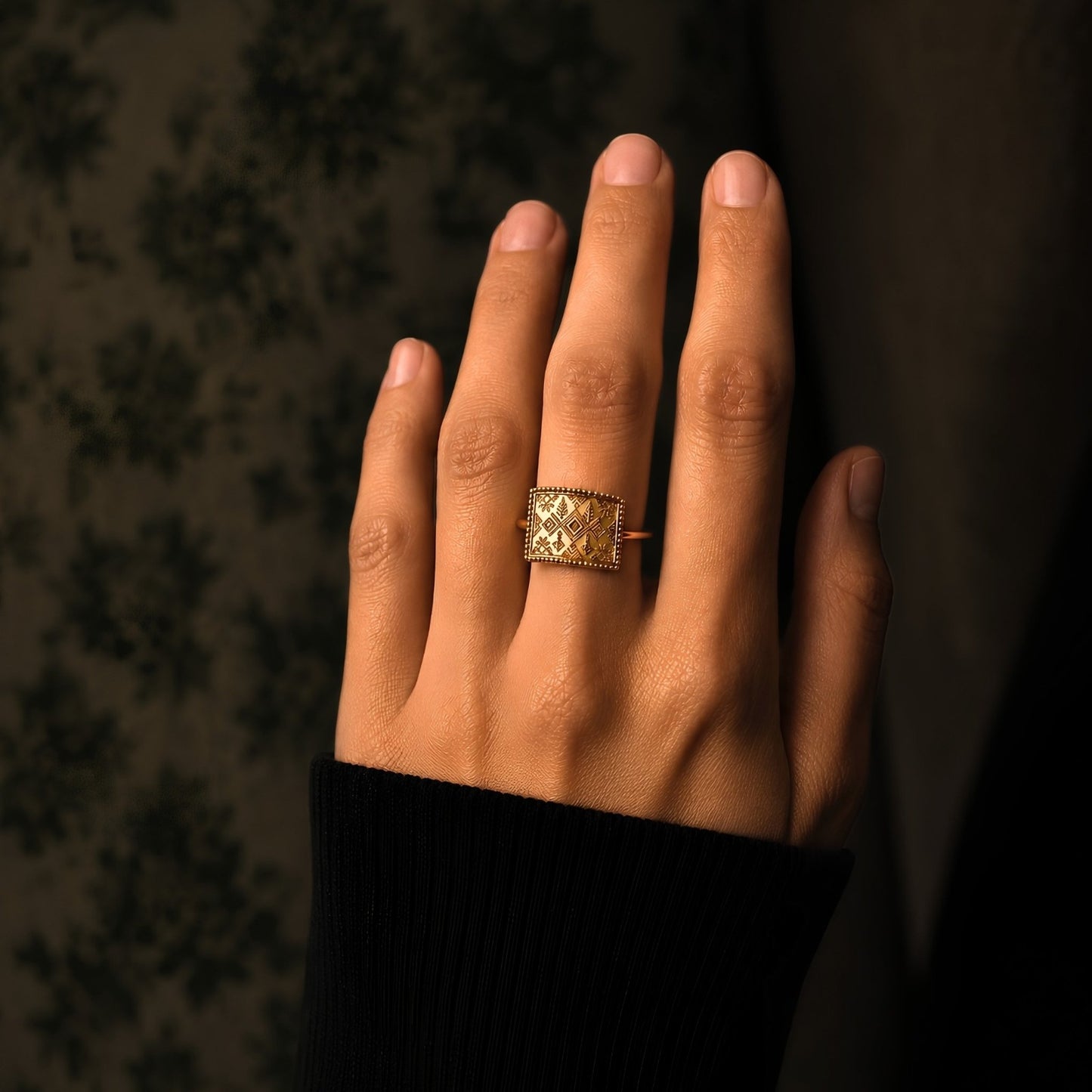 Gold Tapestry Ring