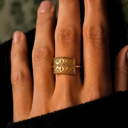 Gold Tapestry Ring