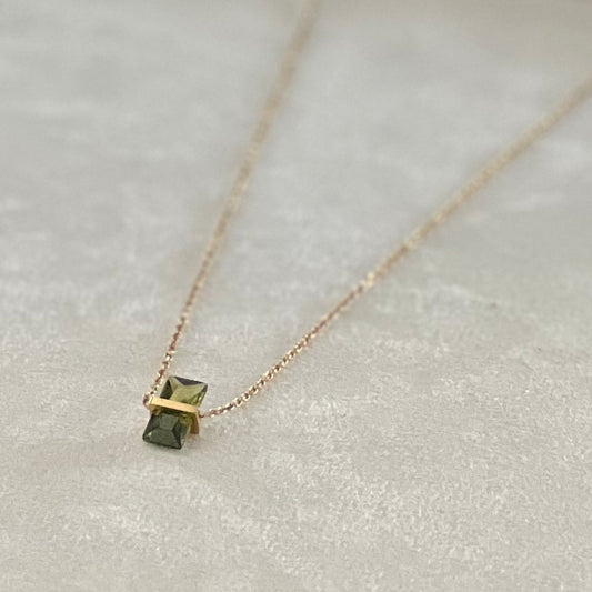 Green Cubic Zirconia Necklace