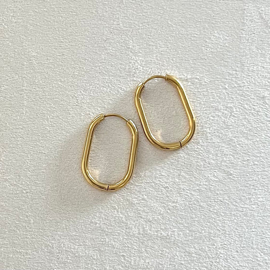 Hinged Oval Hoops