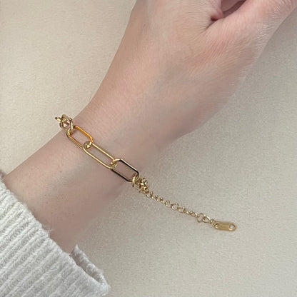 Thick Paperclip Bracelet