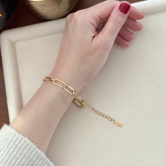 Thick Paperclip Bracelet