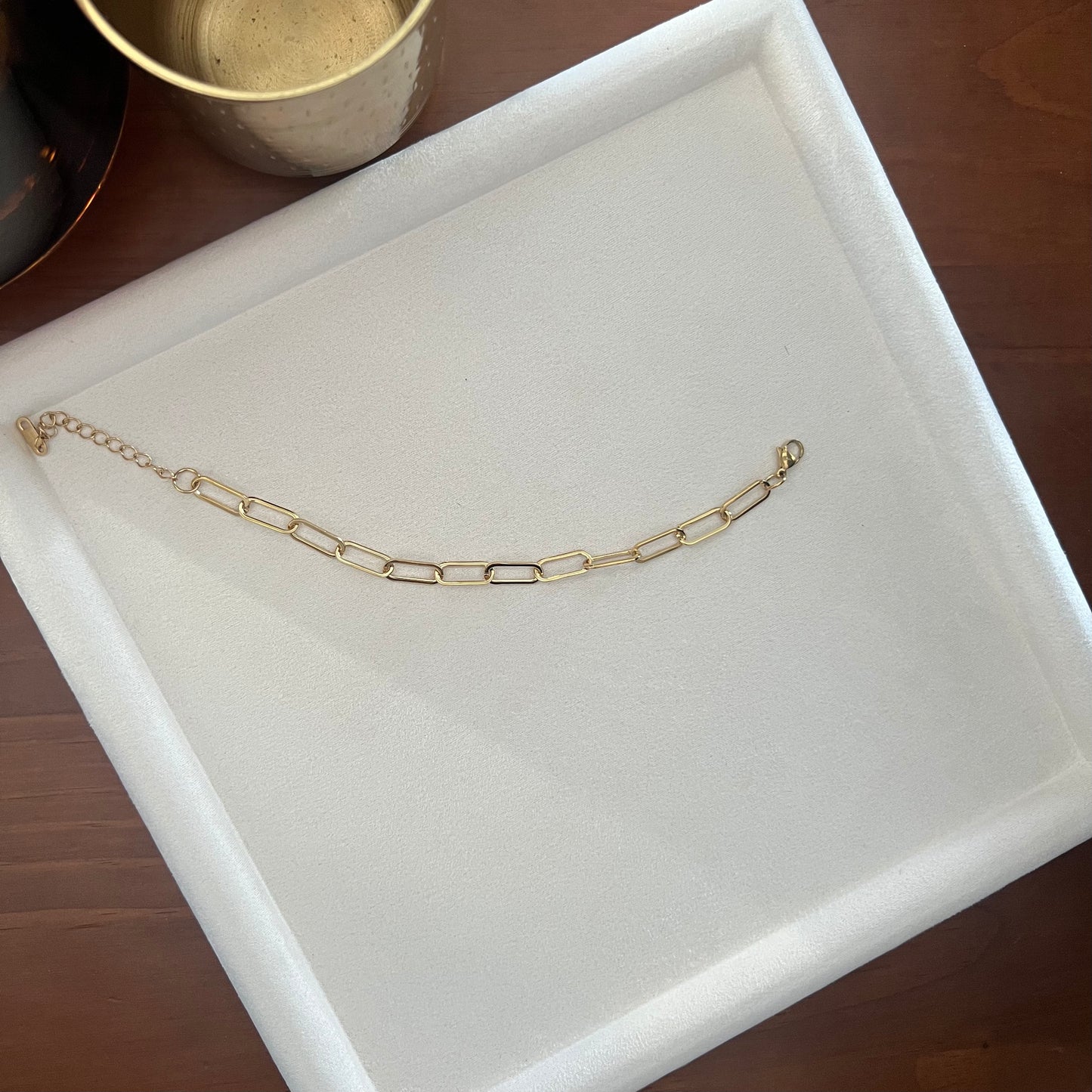 Thick Paperclip Bracelet