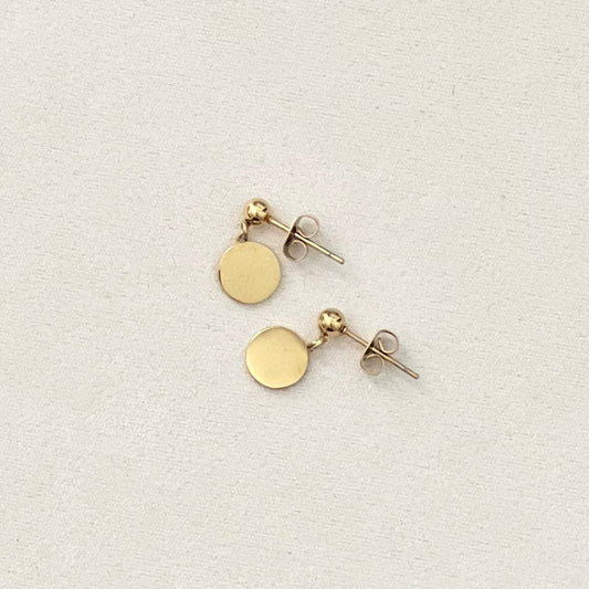 Dangle Disc Studs