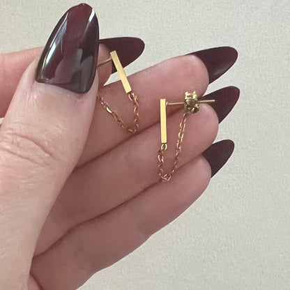 Bar Chain Earrings