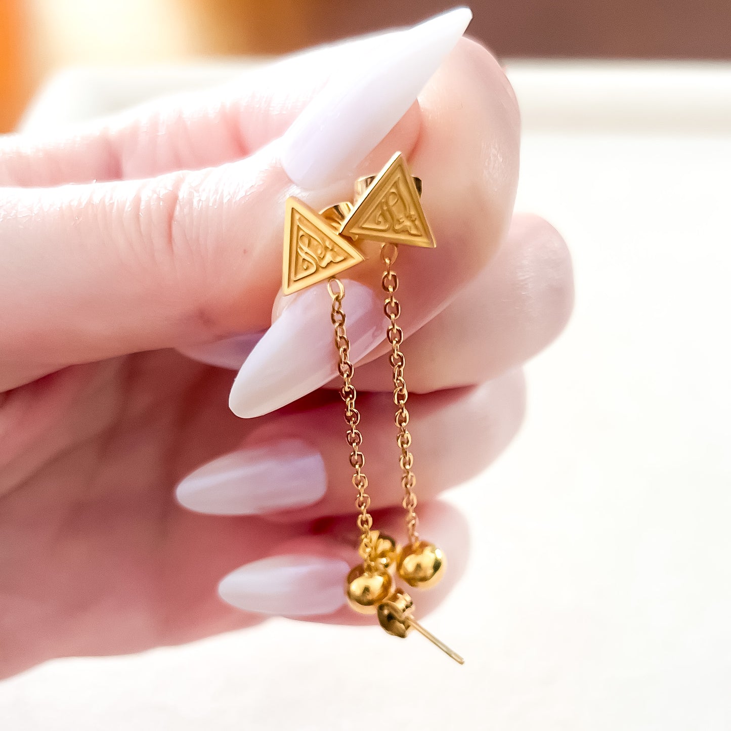 Faith (إِيمَان | Iman) Double Piercing Earrings