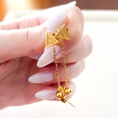 Faith (إِيمَان | Iman) Double Piercing Earrings