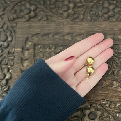 Oversized Statement Button Studs