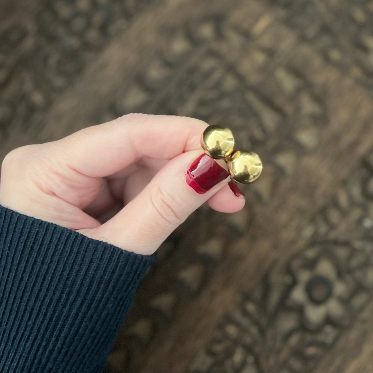 Oversized Statement Button Studs