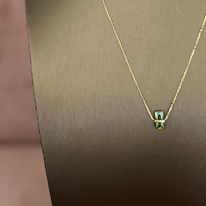 Green Cubic Zirconia Necklace