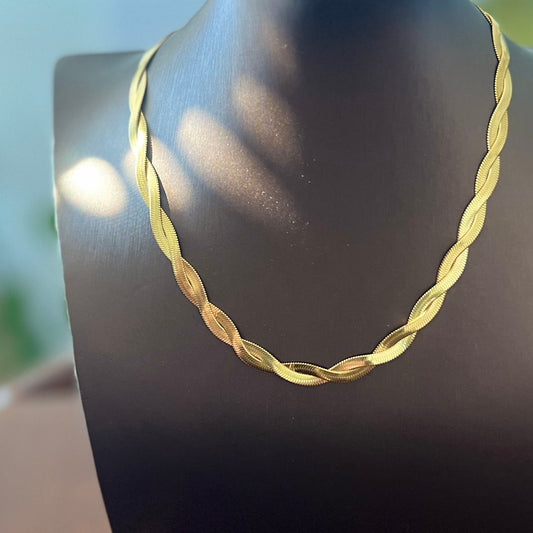 Gold Woven Necklace