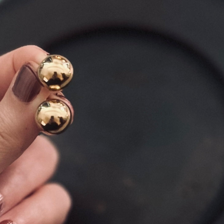 Oversized Statement Button Studs