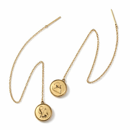 Raja and Khawf (Hope and Fear) Threader Earrings