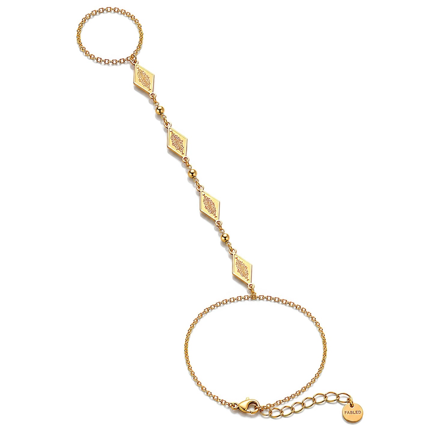 Diamond Tapestry Hand Chain