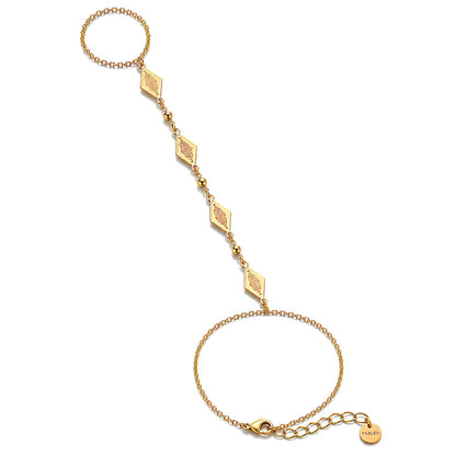 Diamond Tapestry Hand Chain