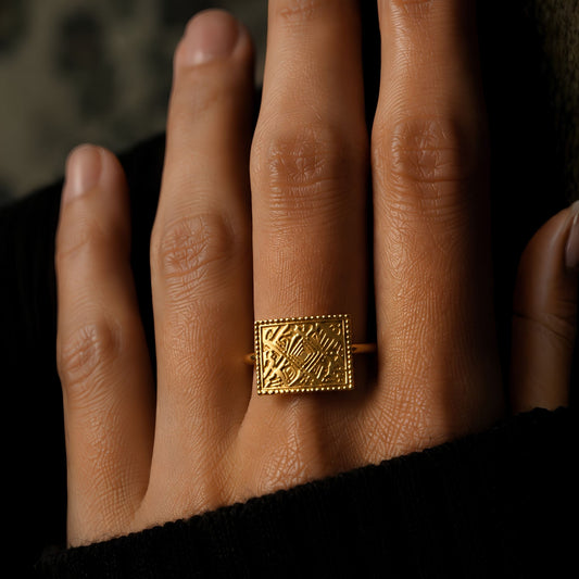 Gold Tapestry Ring