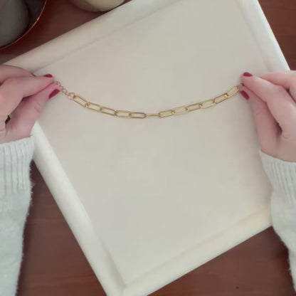 Thick Paperclip Bracelet