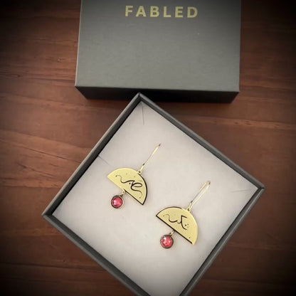 Patience and Gratitude (صابر and شكر | Sabr and Shukr) Earrings