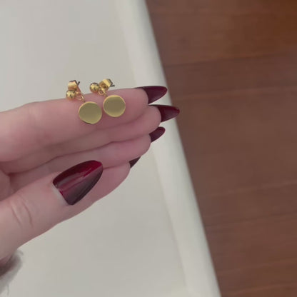 Dangle Disc Studs
