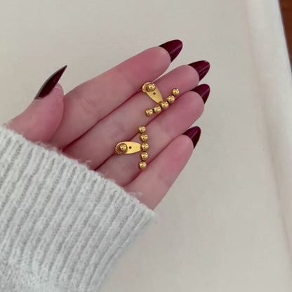 5 Ball Detachable Floating Earrings
